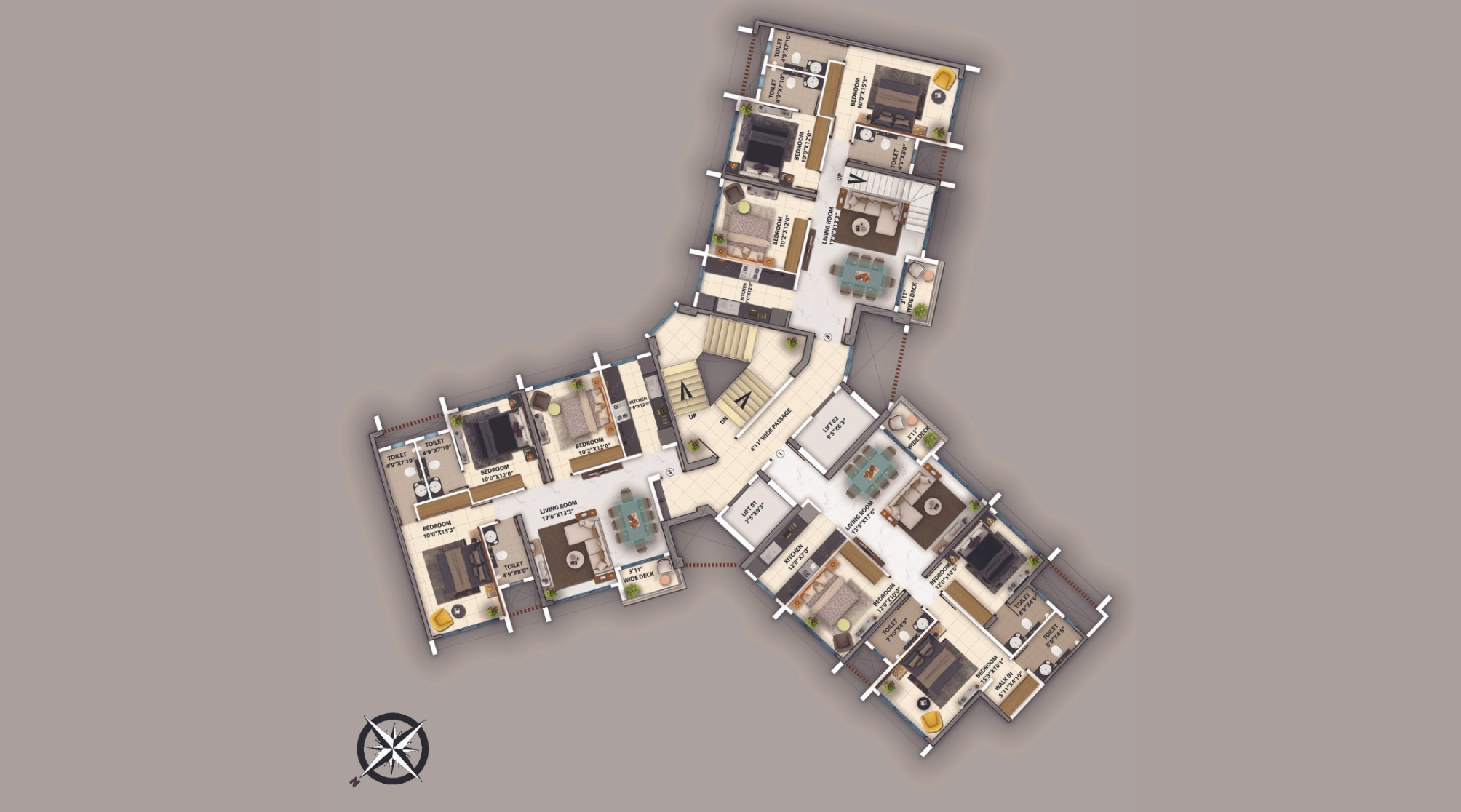 Purva-Clermont-Floor-Plan-A-wing-12th-Floor